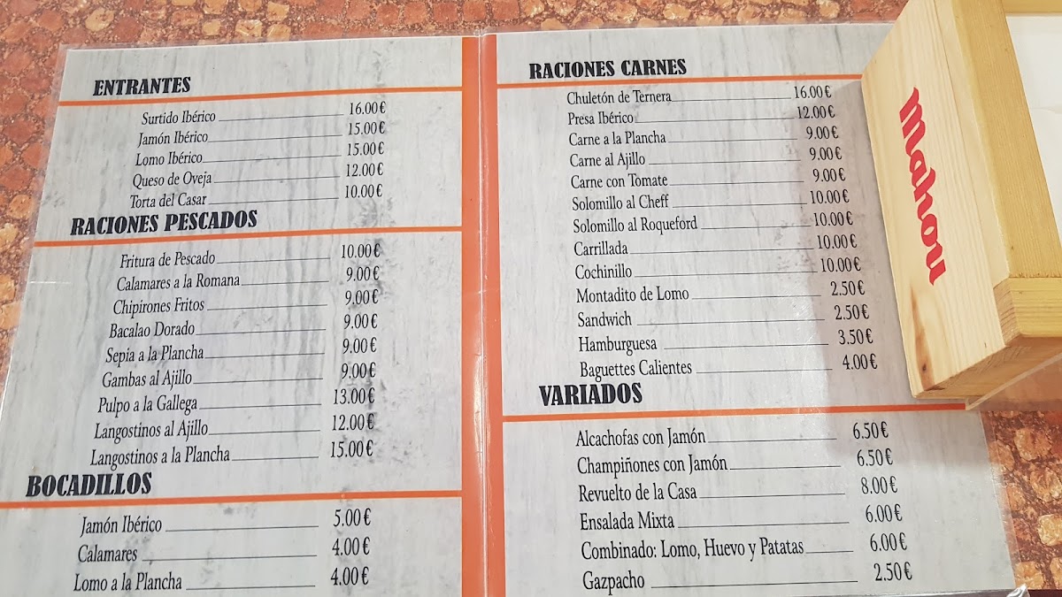Restaurante San José Menu - Image 3